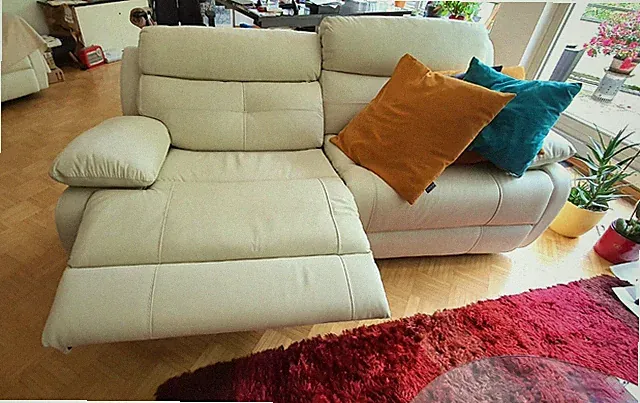 Echtleder Sofa Sitzgruppe mit Relaxfunktion USB Couch Höffner