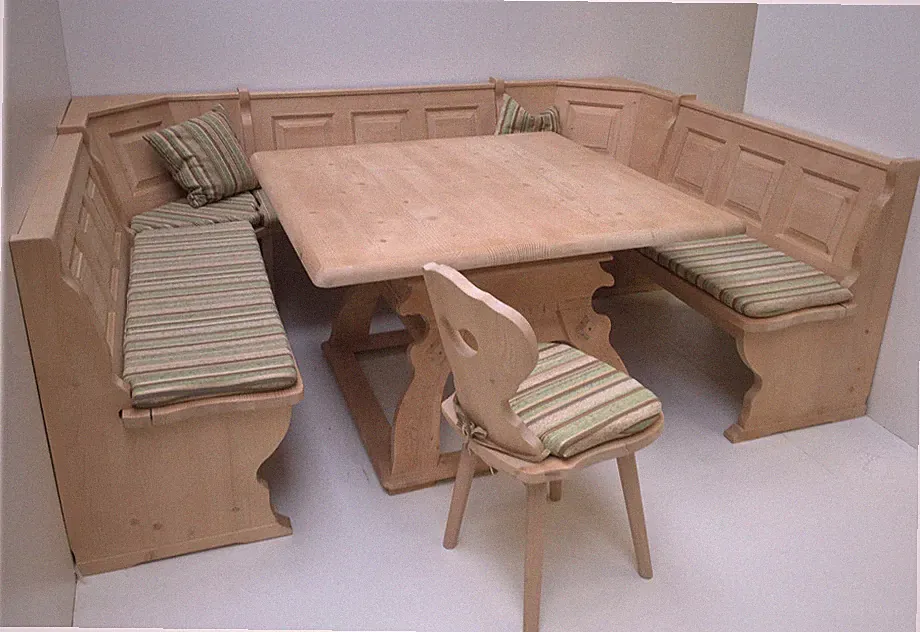 esszimmer mit eckbank tisch und stuhl