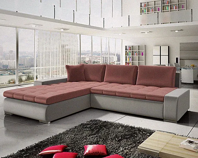 Eckcouch Couchgarnitur Ecke Sofa Ecksofa Cicco ! mit Schlaffunktion!