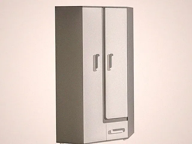 Eckkleiderschrank APETITO 02 Eckschrank Schrank Kleiderstange Schublade 2 Türen