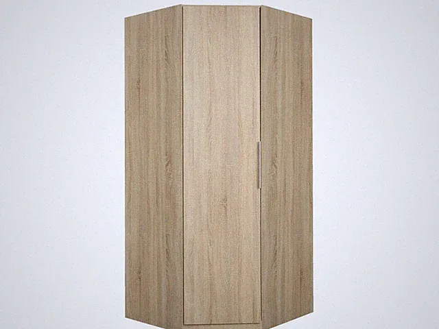 Eckkleiderschrank CDXS91 Sonoma Eiche Eckschrank Schrank Kleiderstange 5 Regalen