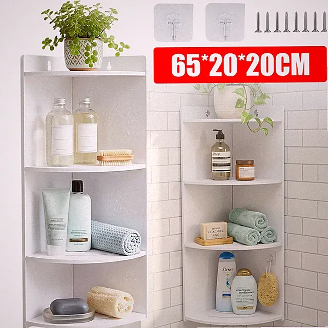 Eckregal Bücherregal Wandregal Vintage Minimalistisch Robust Für Das Badezimmer