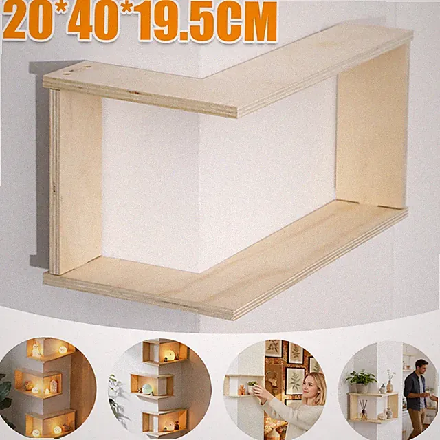 Eckregal Bücherregal Wandregal Wandmontage Hängend Platzsparend Für Schlafzimmer