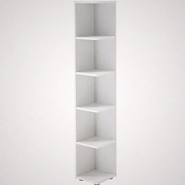 Eckregal - weiß - 142 cm hoch Bücherregal Kellerregal Standregal