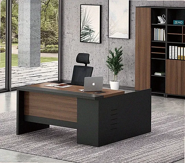 Eckschreibtisch Home Office Tisch groß Chef Tische Schreibtisch Möbel Kabelkanal