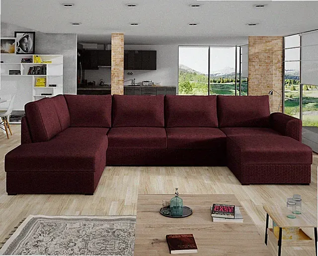 Ecksofa Cersia Premium Eckcouch zwei Bettkästen U-Form Polsterecke