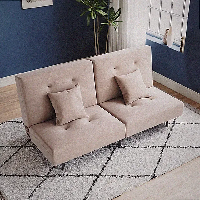Ecksofa Klappsofa mit Schlaffunktion Schlafcouch Kissen Bettcouch Wohnzimmer 180
