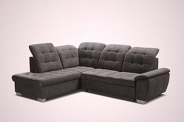 Ecksofa LOTTA Mit Schlaffunktion Und Bettkasten Wellenfedern Links/Rechts