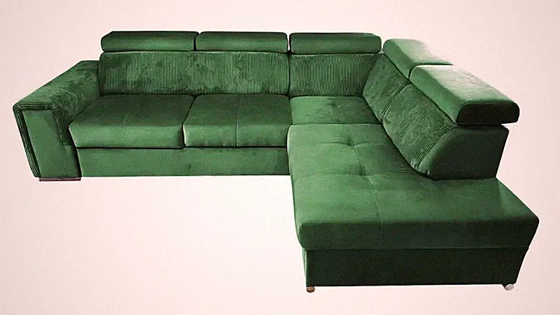 Ecksofa mit Schlaffunktion Fondi X Wohnlandschaft L-Form Sofa Klein Modern 19
