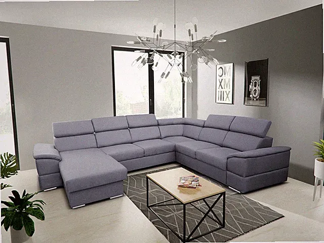 Ecksofa mit Schlaffunktion Yoko Pano Bettkasten Wohnlandschaft Groß XXL Sofa 19