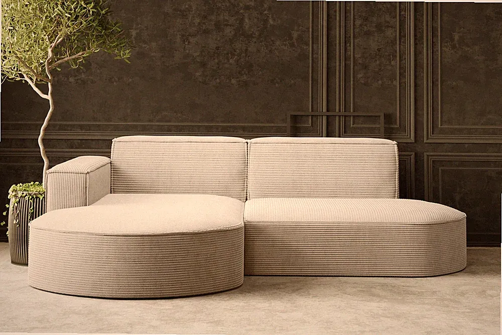 Ecksofa Modena Studio Beige Links