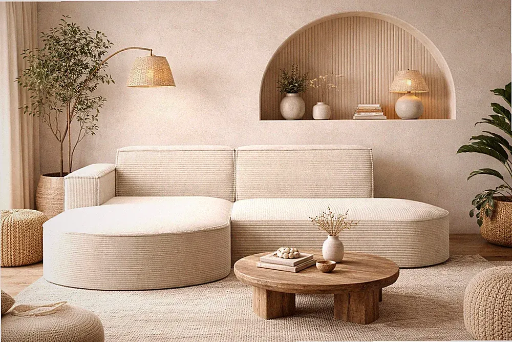 Ecksofa Modena Studio Ecru Links