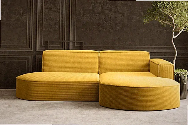 Ecksofa Modena Studio Gelb Rechts