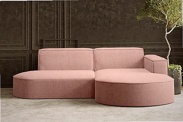 Ecksofa Modena Studio Rosa Rechts