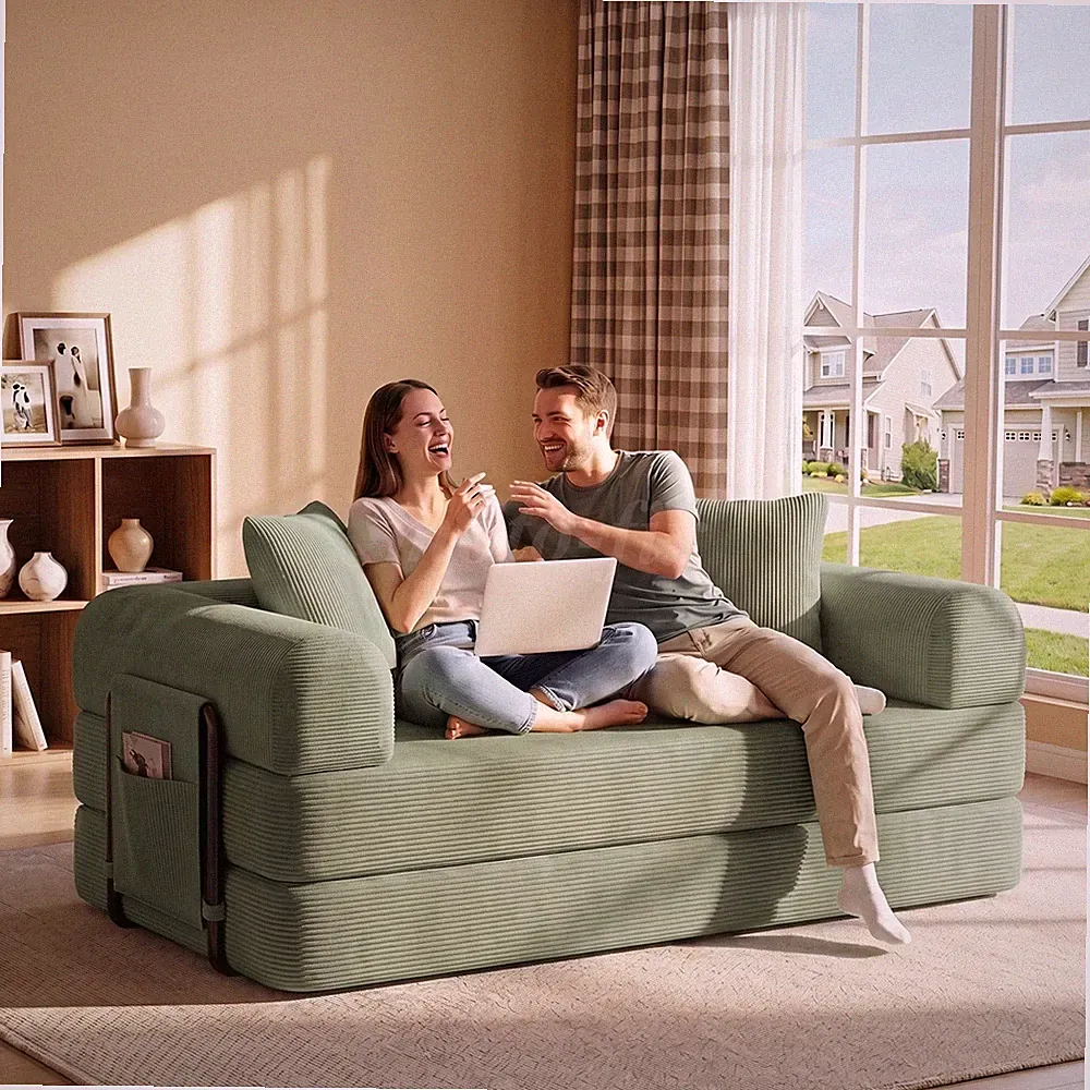 Ecksofa Modulares Sofa 2 Sitzer Cloud Design Sofa Montagefrei Flauschig Couch DE