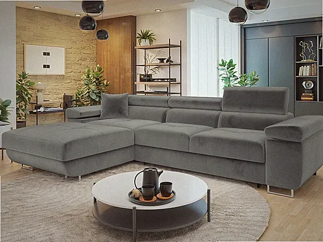Ecksofa Pikano Mini Eckcouch mit Bettkasten Schlaffunktion Wohnzimmer NEU M24
