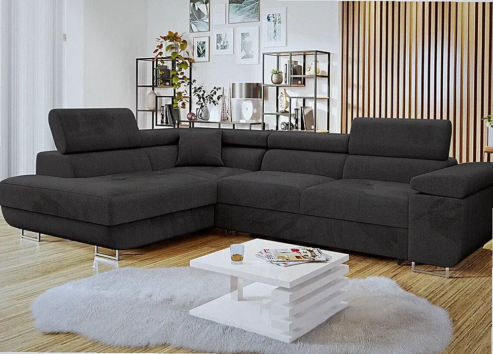 Ecksofa Torezio Eckcouch Polstersofa Schlaffunktion Bettkasten Polsterecke M24