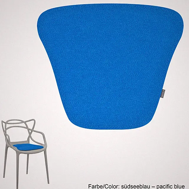 Eco Filz Auflage Kissen 8mm geeignet für Kartell Masters inkl. Antirutsch