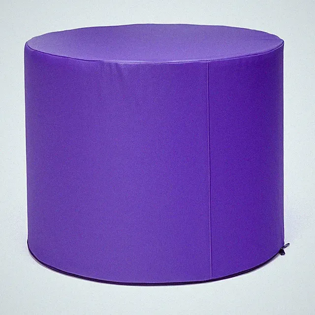 Ecopuf - Pouf Hocker Roller - Gepolstert Sitzhocker aus Kunstleder - Ultraleicht