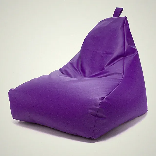 Ecopuf - Sitzsack - Beanbag aus Kunstleder mit Reißverschluss, Outdoor & Indoor