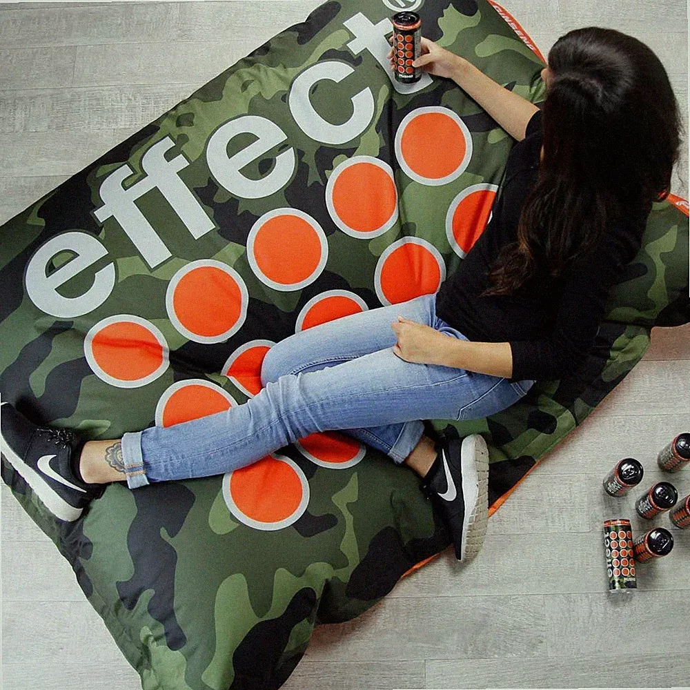 Effect Sitzsack Sitzkissen Camouflage Groß Outdoor Lounge Möbel Chill Sessel