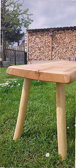 Eichenbank, Eichenbohle, live edge, Landhaus, Retro, Massivholz, Sitzbank