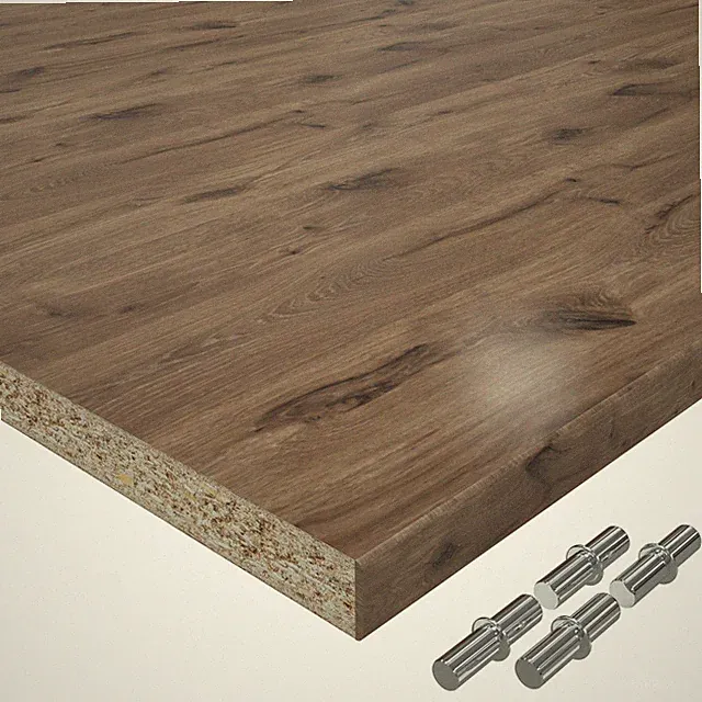 Einlegeboden 19mm Holz Eiche Castell Regal Fach Ablage mit ABS Kante auf Maß