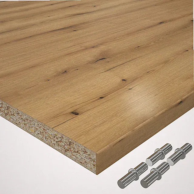 Einlegeboden 19mm Holz Eiche Evoke Coast Regal Fach Ablage mit ABS Kante auf Maß
