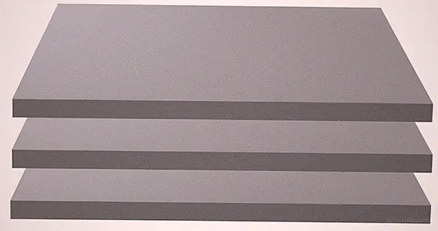 Einlegeboden 3er Set Regalboden Fachbrett Zubehör für Kleiderschrank Grau 48x42