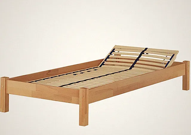 Einzelbett 100x200 Buche natur Massivholzbett Futonbett Zubehör wählbar