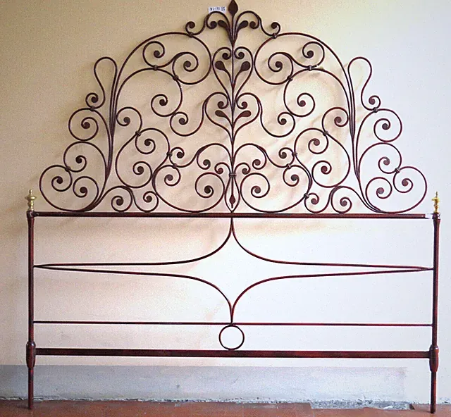 Eisen Bettkopftei Vintage Barock Stil Doppelbett Design n27