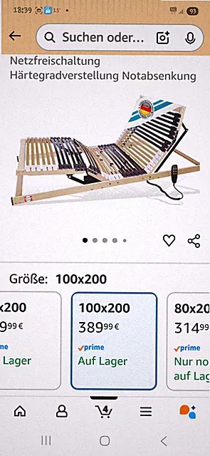ELECKTRISCHER LATTENROST 1,00X2,00 METER Mit Fernbedienung
