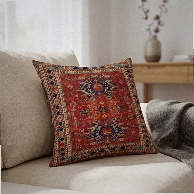 Elegante Kissenbezüge mit geometrischem Muster - 45 cm quadratisch für Couch & Schlafzimmer
