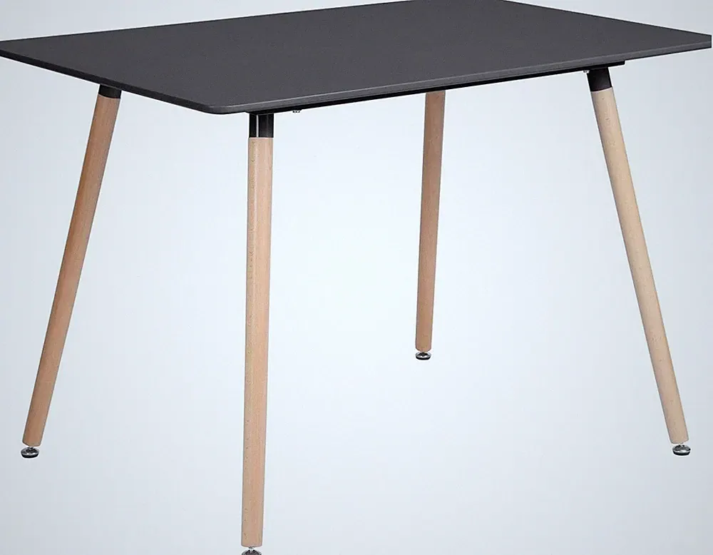 Eleganter Schwarz Esstisch - Skandinavische Möbel, Hochwertiges Holzwerkstoff