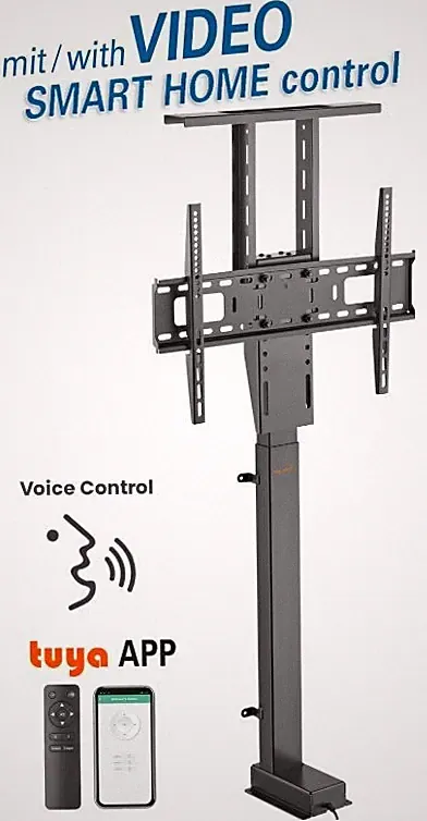 Elektr. Möbel Einbau TV Lift 60kg Fernseher Halterung 37-80" 94-203cm HP63-2A