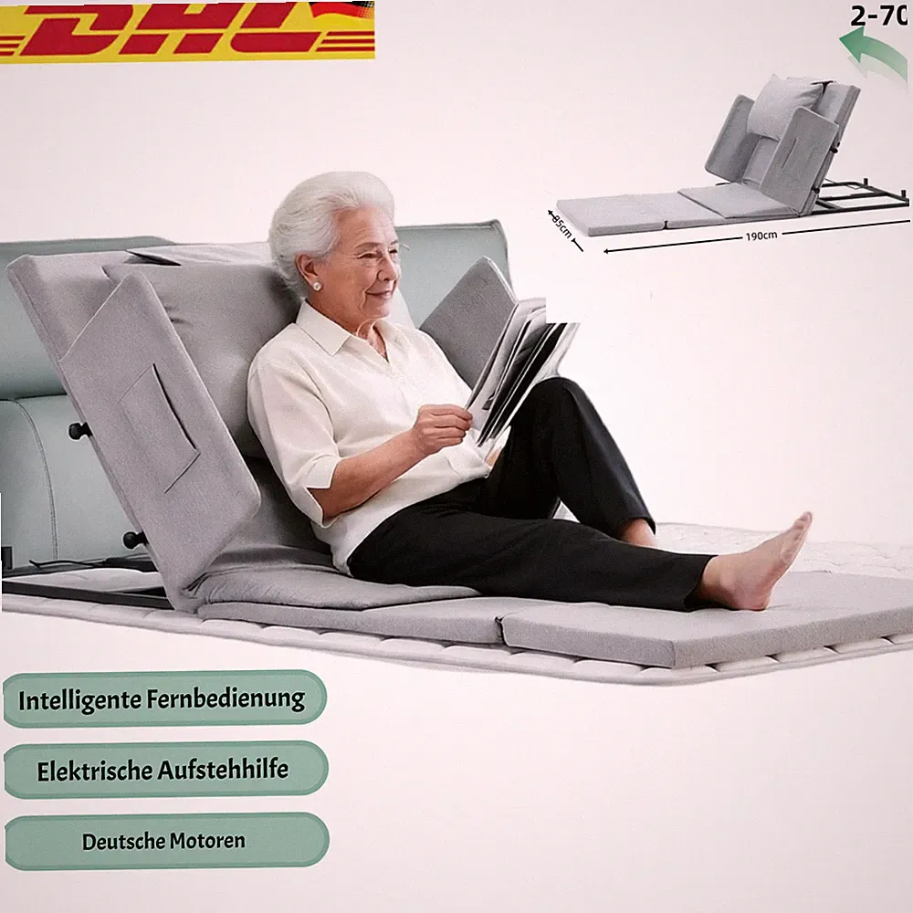 Elektrisch Bett-Rückenlehne klappbare 2-70° Pro Aufstehhilfe Lattenrost 85*190cm