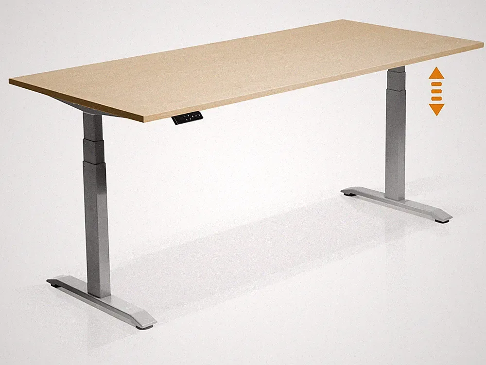 Elektrisch höhenverstellbarer Schreibtisch Bürotisch OFFICE ONE Memory-Funktion