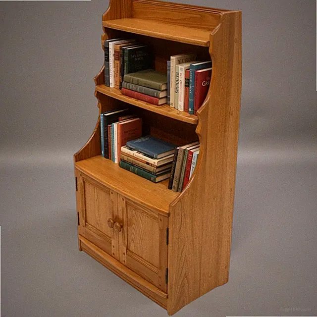 Ercol Wasserfall Bücherregal 2 Regale und Schrank helle Oberfläche KOSTENLOSE UK * Lieferung