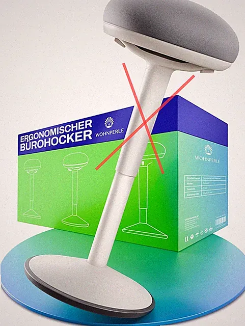 ERGONOMISCHER 2in1-Schwenkstuh für den Schreibtisch, höhenverstellbar bis 140 kg