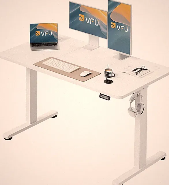 Ergonomischer Schreibtisch für Büro, Computertisch, Verstellbar, Standing Desk