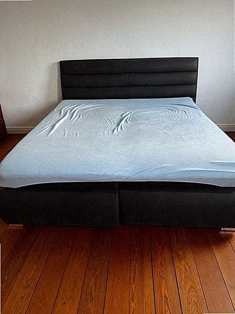 Ergonomisches Doppelbett: BOXSPRINGBETT 180/200 cm in Anthrazit