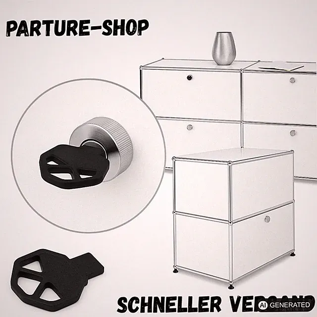 Ersatz Schlüssel von Parture - passend für USM Haller Möbel Systemmöbel NEU