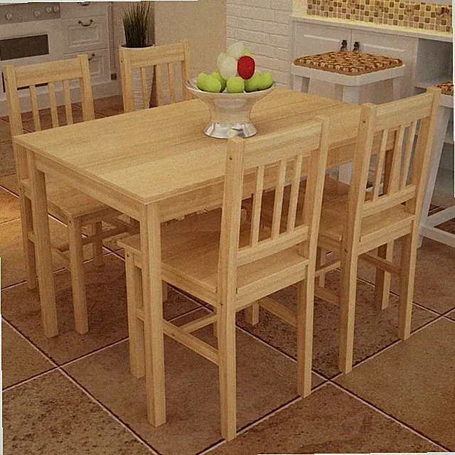Essgruppe Holztisch Esstisch Esszimmer Esstischset mehrere Auswahl vidaXL