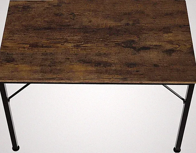 Esstisch 110x70x77cm Küchentisch Mit Metallgestell Und Holzplatte Esszimmertisch