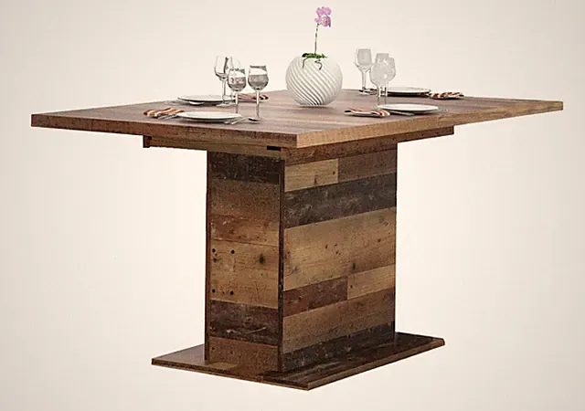 Esstisch Ausziehtisch CLIF 160 - 200 cm Optik: Old Wood Vintage