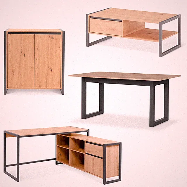 Esstisch Couchtisch Schreibtisch Kommode Sideboard Highboard Möbel-Serie
