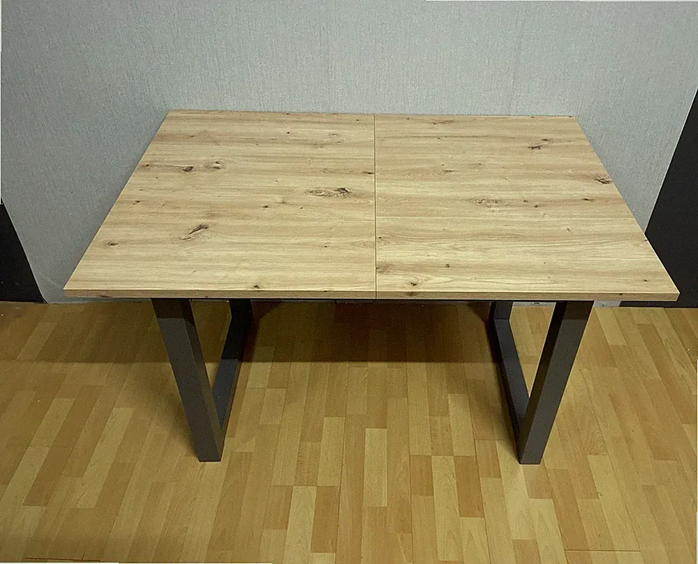 Esstisch Denver Artisan Eiche anthrazit 120-160x80 cm Esszimmertisch