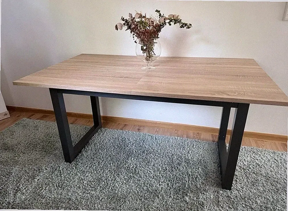 Esstisch Denver Artisan Eiche anthrazit 160-200x90 cm Esszimmertisch