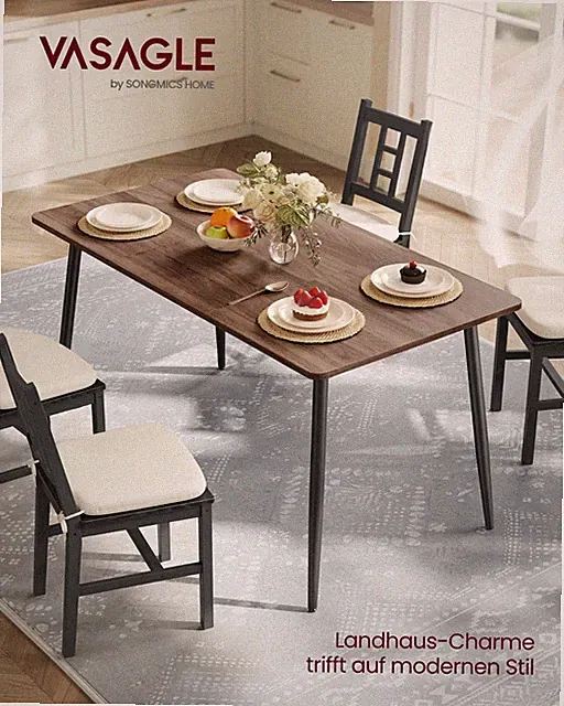 Esstisch, Esszimmertisch, Küchentisch, für 4-6 Personen, Landhausstil
