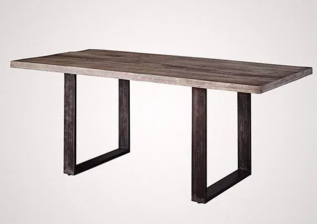 Esstisch Esszimmertisch Küchentisch Holztisch Wohnzimmer-Tisch grau lackiert